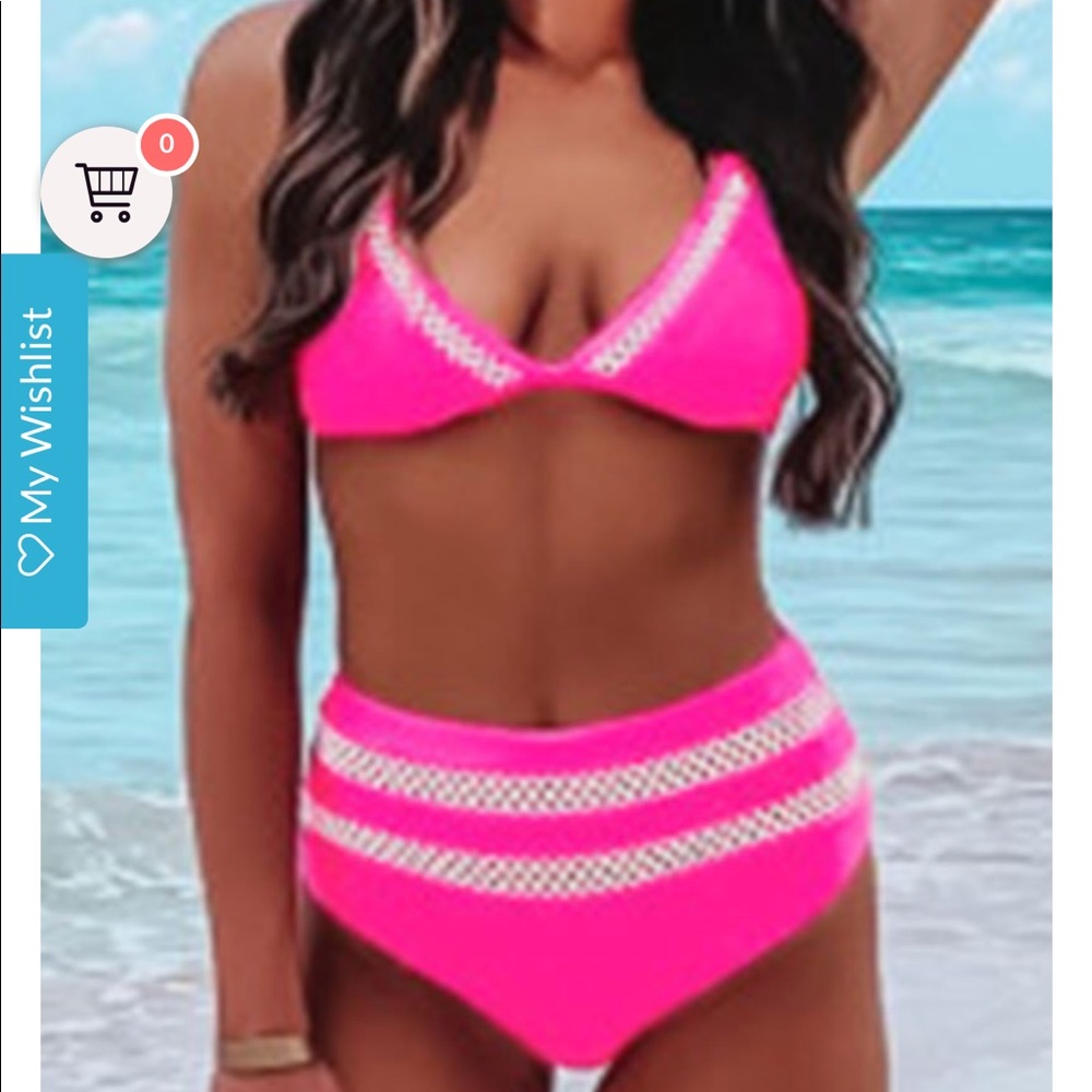 Pink bikini set